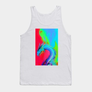 Popculture Popart Trippy Dragon Tank Top